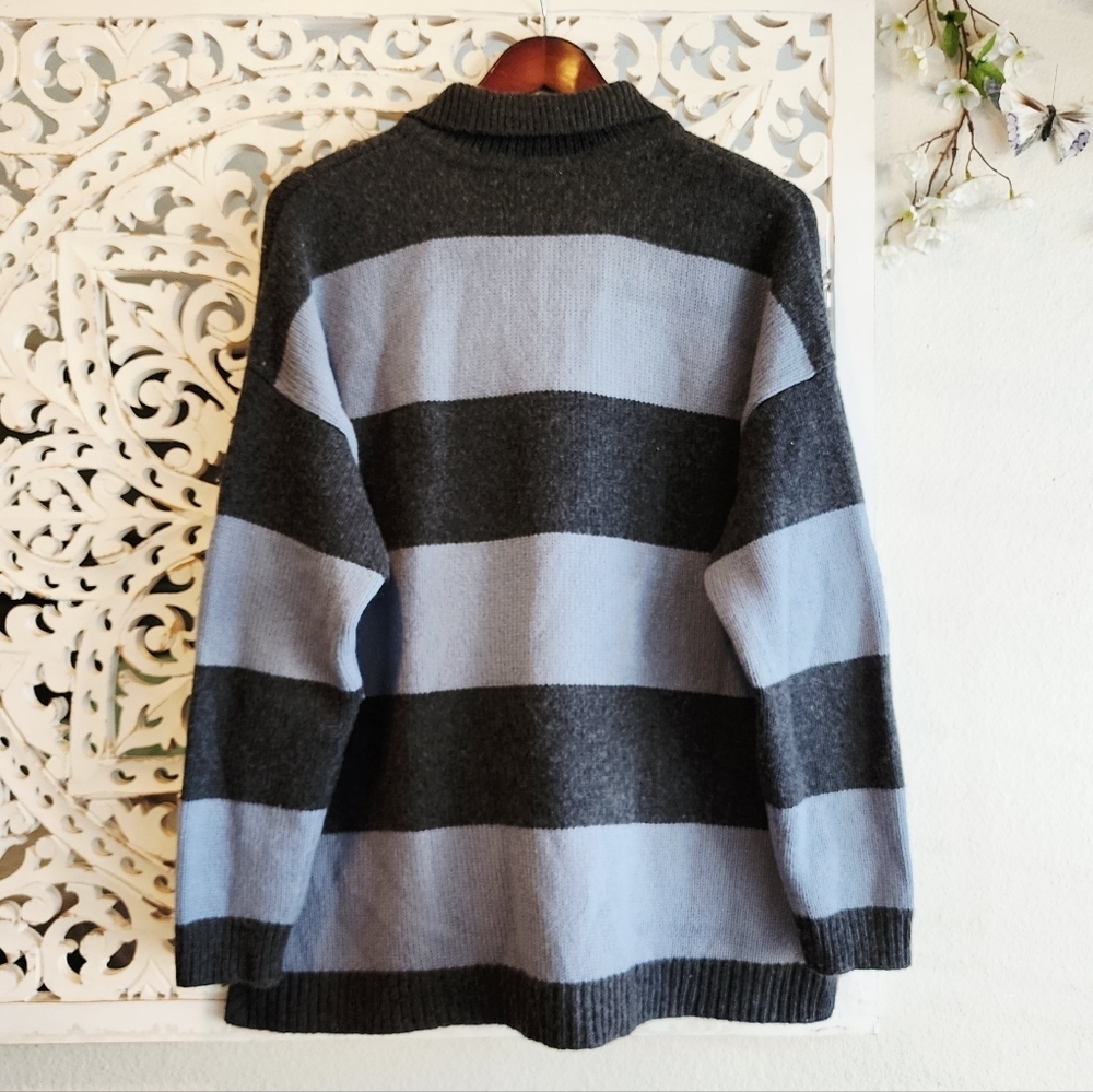 MADEWELL RUGBY UNISEX STRIPES POLO SWEATER EUC WOOL & ALPACA BLEND SIZE XL - Picture 14 of 15